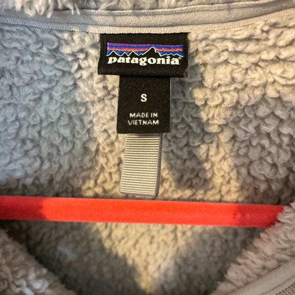 Patagonia Los Gatos 1/4 zip fleece Salt Grey S Pullover Hiking High Pile - Picture 4 of 12